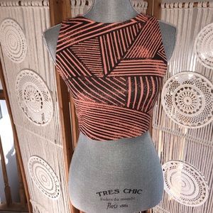 Silence+Noise Crop Top with Cutouts